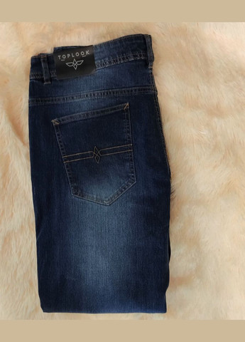 Джинси чоловічі сині top look mens southend bold ripped slim fit jeans 36/30 No Brand (332614867)