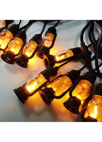 Вулична гірлянда 5м у вигляді полум'я вогню "Лампи підвісні" NC-7821 No Brand (366089822)