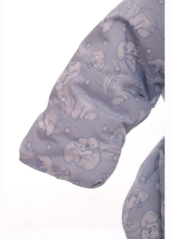 Мужчина на флисе звездочка с принтом мишек сероголубой 74 см (45018) BABYKROHA (315340819)