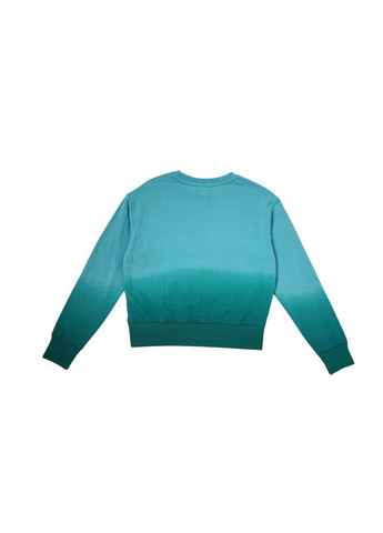 OVS подростковый свитшот для девочки 152 см бирюзовый (0092) надпись бирюзовый повседневный хлопок