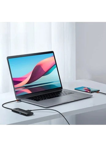USB-хаб Lite Series 4-in-1 USB-C HUB (WKQX030301) [158360] Baseus (401537645)