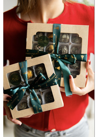 Святковий набір в’язаного чаю “Новорічний” на 16 чайних квіток 4х4 () Cuppa (370598458)