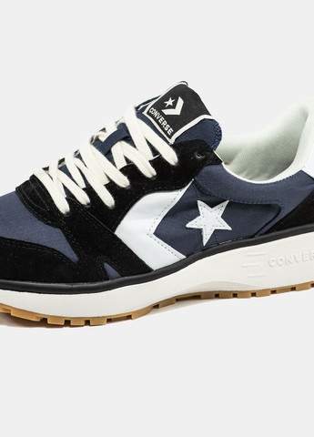 Темно-синие демисезонные кроссовки мужские и женские converse omni trainer blue black white | конверс омни трейнер темно-серые No Brand