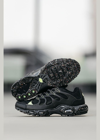 Чорні Осінні кросівки чоловічі nike air max tn plus terrascape black | найк аір макс тн плюс чорні No Brand