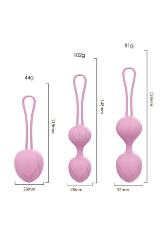 Набор вагинальных шариков Wendy, 3 шт, Every Night Toys (366890255)
