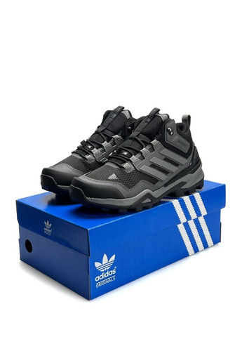 Черные спортивные, повседневные зимние ботинки зимние adidas No Brand