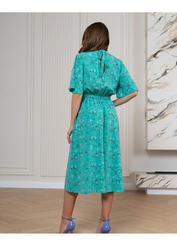 Зеленое повседневный платье sa-516 xl зеленый ISSA PLUS