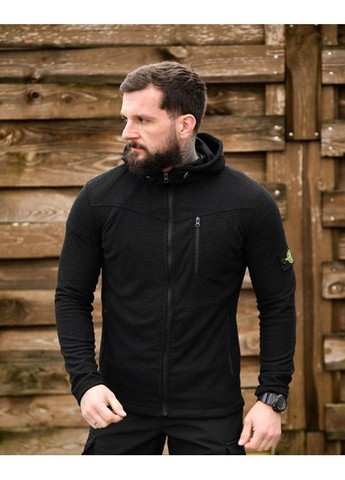 Демисезонная мужская флисовка Stone Island черная Freedom (370604035)