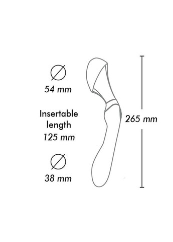 Вібромасажер Zoa Raspberry, двосторонній Shunga (333333198)