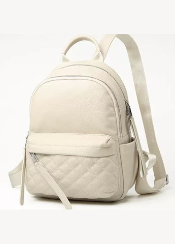 Жіночий шкіряний рюкзак міський. Модний рюкзак жіночий. Рюкзак з натуральної шкіри білий 23479 Tiding Bag (336182103)