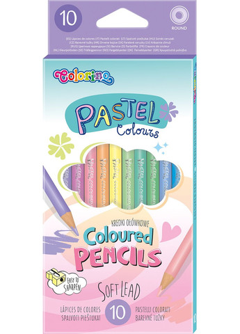 Набір олівців 10 кол. Pastel Colorino (289479500)