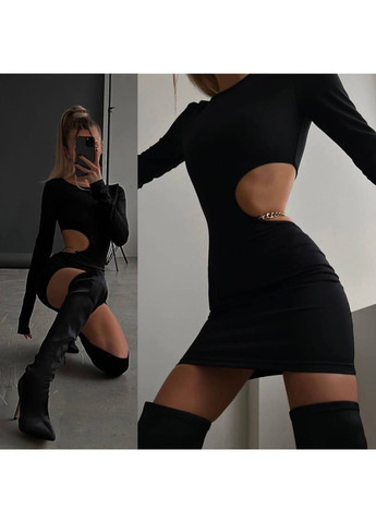 Черное праздничный, вечернее платье No Brand однотонное