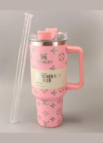 Термос термочашка Quencher H2.0 Tumbler з нержавіючої сталі 1,18 л Soft Pink Monogram KT6007839 Stanley (315833213)