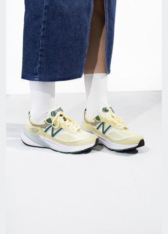 Жовті Осінні кросівки чоловічі і жіночі new balane 990 v6 yellow white | нью беланс 990 в6 жовті білі No Brand