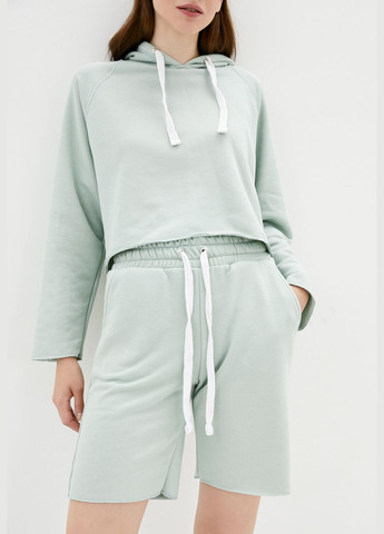 Жіночий спортивний костюм петля: кроп-топ і шорти (hb481456) HiBrand (346241422)