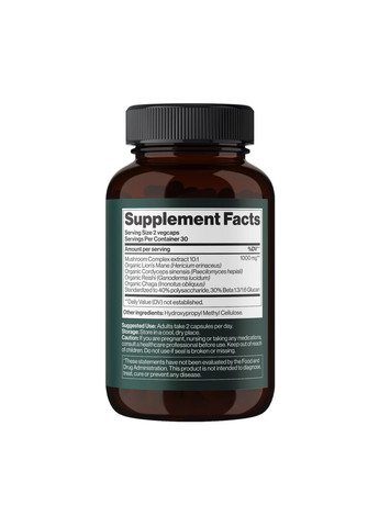 4Mushroom Complex 1000 mg - 60 vegcaps (10+2 в подарок!) Mind Shi (369398251)