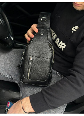 Кожаный мужской слинг рюкзак на одно плече A25F-617-1A Tiding Bag (336551895)