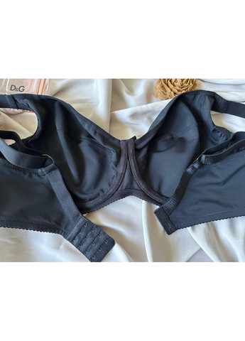 Чорний чорний бюстгальтер великого розміру без поролону на чашку g ORIETTA AVEC