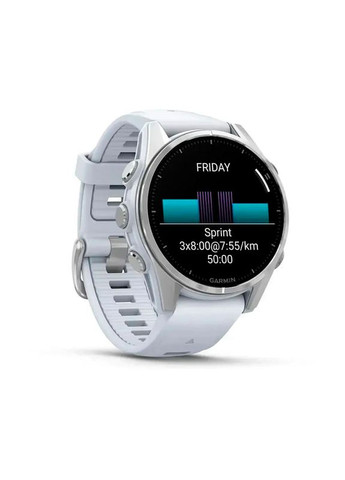 Смарт-годинник fenix 8 43mm,AMOLED,Glass,BareSS/Whitestone,WhitestoneBnd Garmin (356153283)