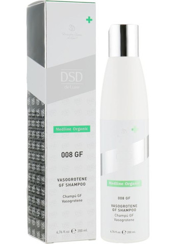 Шампунь «Вазогротен» з факторами росту № 008 Medline Organic Vasogrotene Gf Shampoo 200ml (625699-149322) DSD de Luxe (368856802)