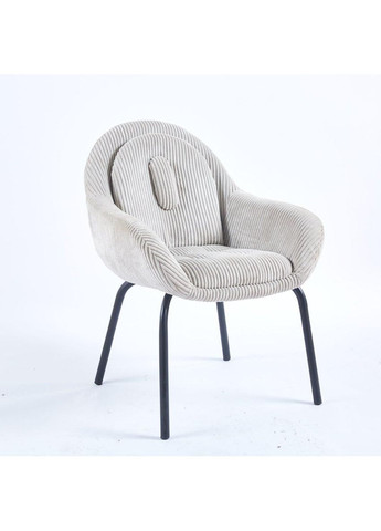 Стілець BELLA чорний каркас/світло-сірий тк. Intarsio (365461340)