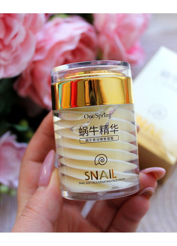 One Spring Крем для гладкой и нежной кожи с муцином улитки и маслом авокадо Snail Cream 60 г — Крем, Китай (362568186)