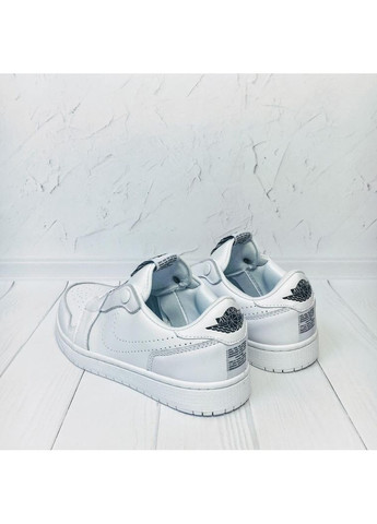 Білі Осінні кросівки чоловічі nike air jordan 1 low slip white av3918-100 найк аір джордан No Brand