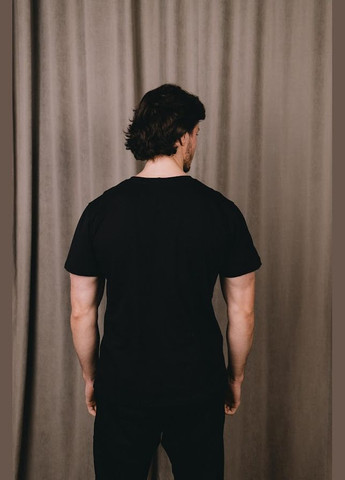 Чорна футболка чоловіча hc (h001-8012-у-2) Be in fashion