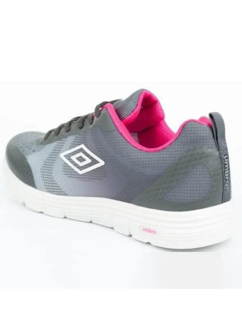 Женские серые кроссовки с белой подошвой и розовой подкладкой. Umbro Honiara серые демисезоны (356130631)