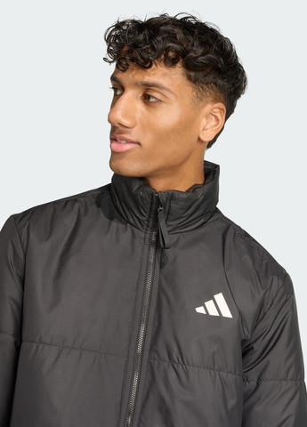 Черная демисезонная куртка bsc climawarm 3-stripes insulated adidas