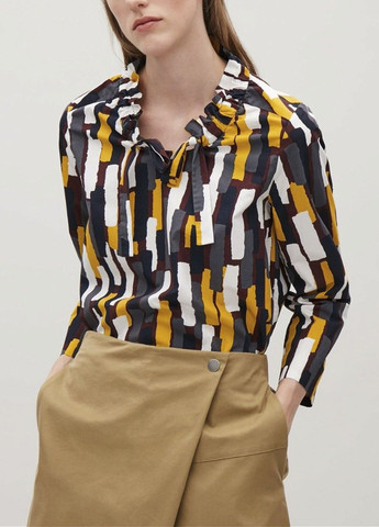 Комбинированная демисезонная блуза Cos