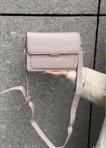 Жіноча сумка крос-боді на три відділи лілова фіолетова No Brand (288537187)