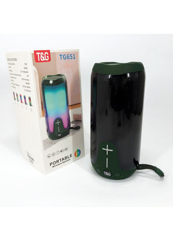 Bluetooth акустика с радио TG651, Bluetooth колонка с 561 разноцветной подсветкой Bd (341828071)