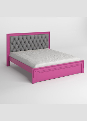 Двуспальная деревянная кровать Торонто Т3 (S2060R30B)/Аляска 93 (серый) 140х200 см (MBG-8360) Mebigrand (368280572)