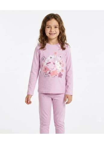 Комбінована піжама для дівчинки бавовняна bs001312, розмір Peppa Pig