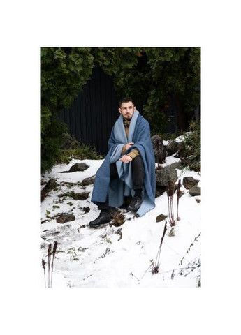 Плед-ковдра вовняна 6051 150х215 см синій Love You (364110348)