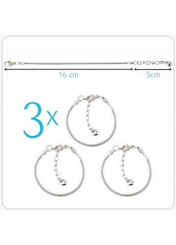 Детский набор для творчества для создания шарм браслетов и колье. из бусин в подарочной коробке 63 шт. No Brand (362700339)