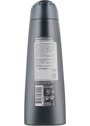 Шампунь для чоловіків "Проти випадіння" Men+Care Thickening Shampoo 400ml (115133-34657) Dove (368619157)