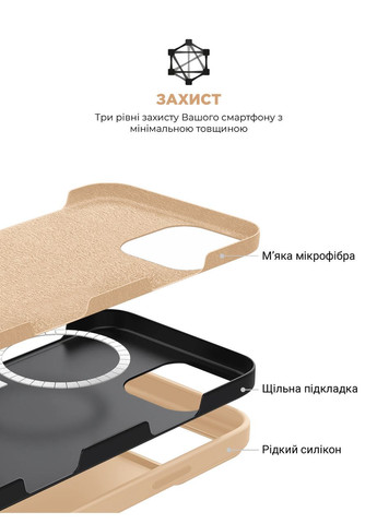 Чехол ICON2 MagSafe для Apple iPhone 16 Pro Max Rose Gold (ARM80196) ArmorStandart (327882865)