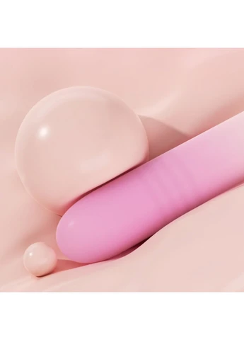 Подвійний вібратор Arousal з фрикцією і вакуумним стимулятором + APP, градієнт рожевий Zemalia (385615829)