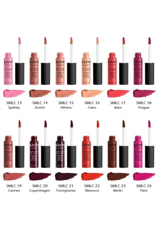 Рідка помада для губ ZURICH (SMLC14) NYX Professional Makeup (327435400)