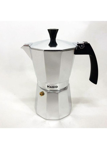 Кофеварка для плиты Magio MG-1002 300 мл, Кофеварка гейзерная для электрической плиты, Гейзер OG-223 для кофе Unique (352770254)