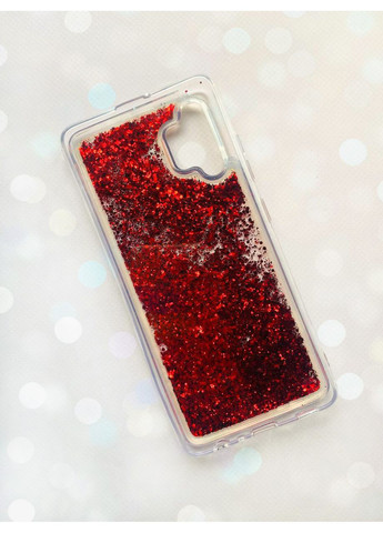 Чохол з плаваючими блискітками Samsung Galaxy A32 Червоний Creative (360682140)