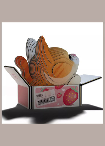 Сборная 3D модель Зоопарк Котенок рыжий (XEG-087) Eugy (333251888)