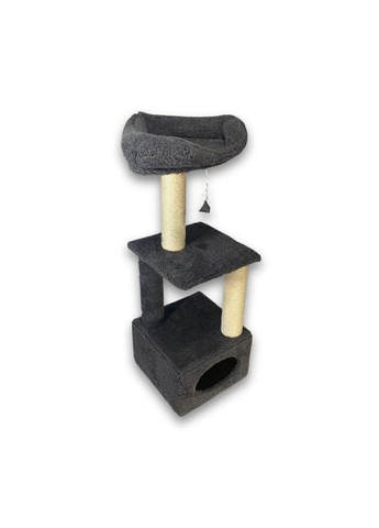 Дряпка Д23 из сизаля с домиком серая 36x36x115 см Природа (356696347)