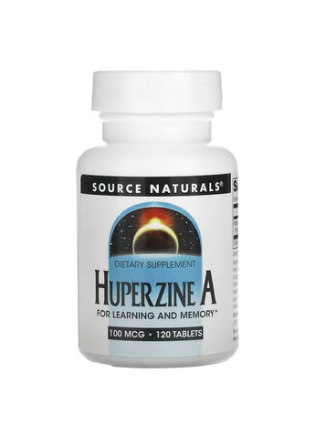 Натуральная добавка Huperzine А 100 mcg, 120 таблеток Source Naturals (293483161)