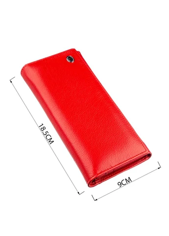 Женский вместительный кошелек 18875 Красный st leather (341260787)
