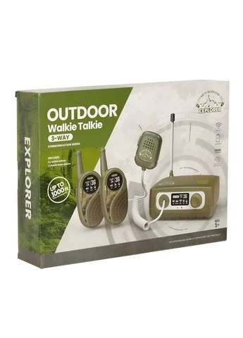 Детский игровой набор рации со станцией Walkie Talkies зеленый (ZR302A-B) No Brand (401414838)
