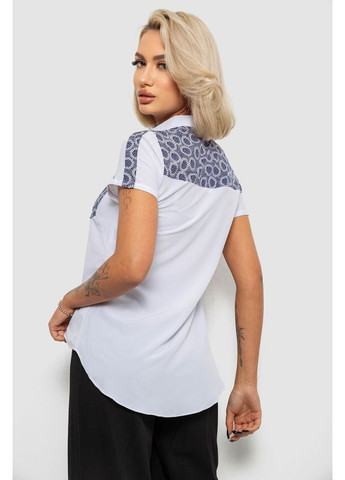Сорочка класична з принтом, колір білий, 230R7214-1 Ager (371922806)