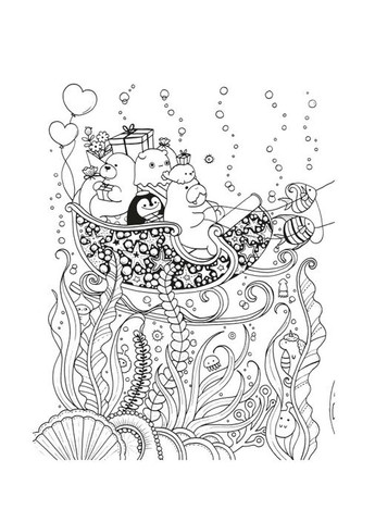 Книга Раскраскаантистресс Почти миллион морских созданий Раскраски для девочек Раскраски для мальчиков Жорж (315035383)